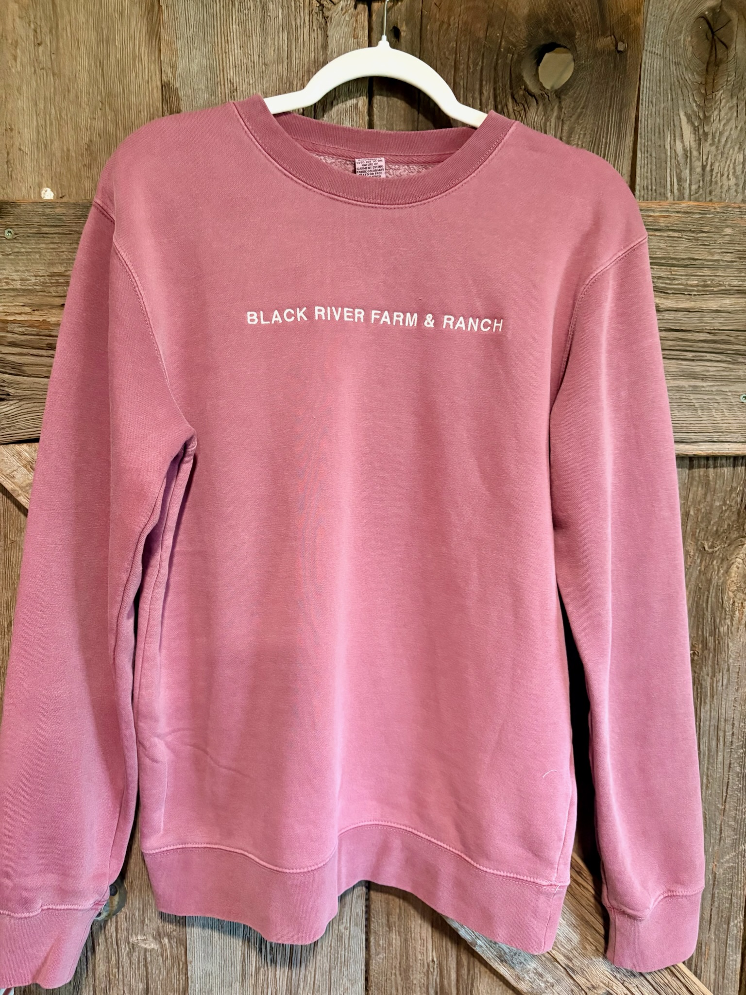 Embroidered Crewneck Sweatshirt - Maroon