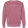 Embroidered Crewneck - Maroon
