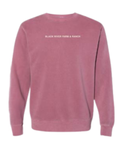 Embroidered Crewneck - Maroon