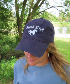 Embroidered Hat - Navy