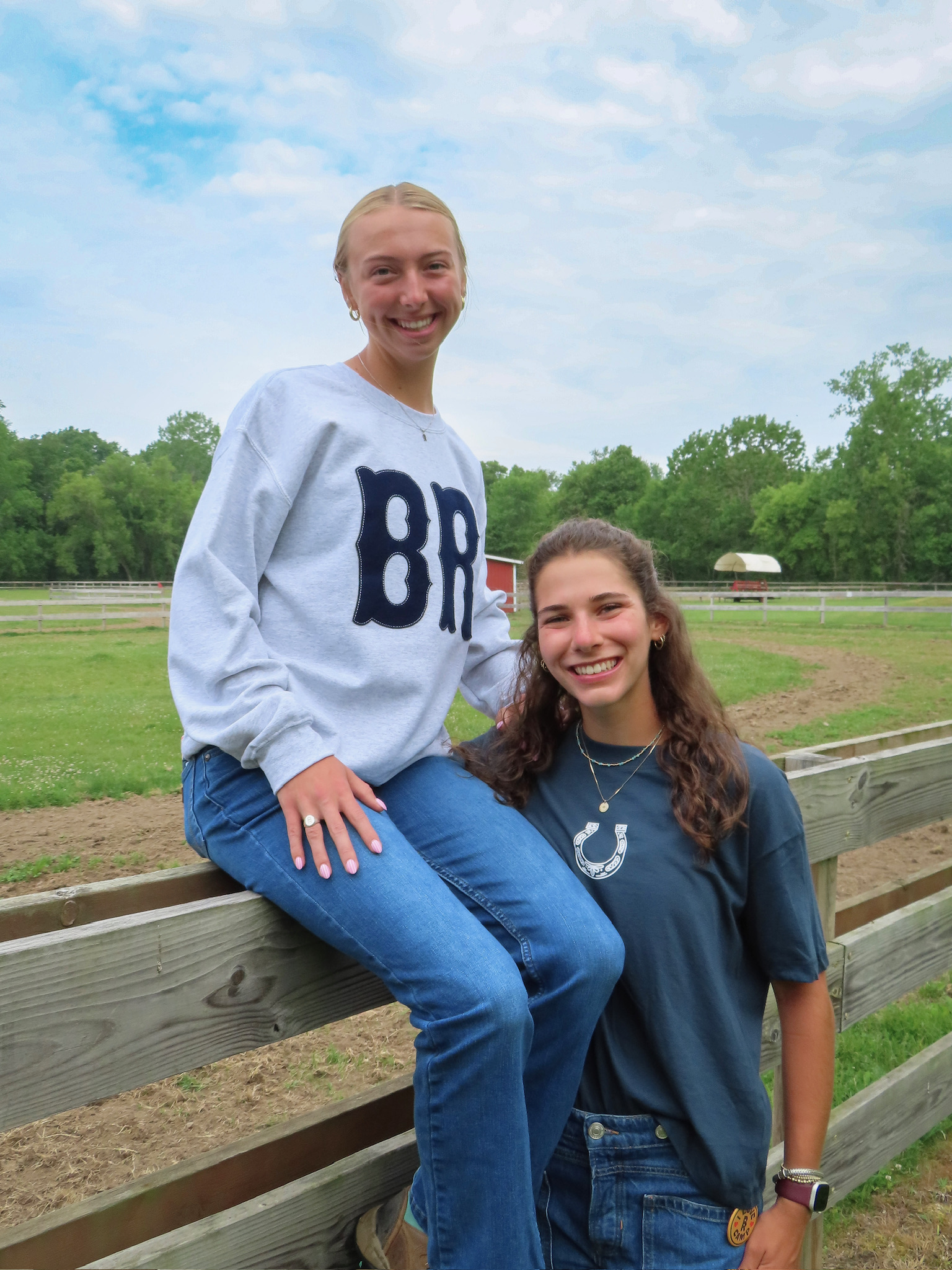Applique Sweatshirt & Horseshoe T-Shirt